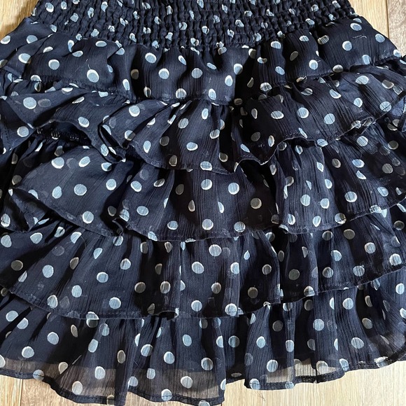 Arizona Jean Company Girl Skort Skirt Polka Dot Ruffle Medium - Picture 2 of 5